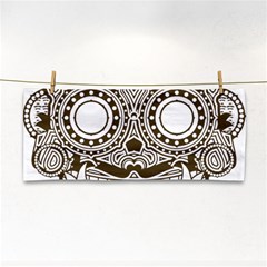 Barong-mask-art-bali Hand Towel by Jancukart