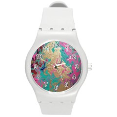 Freedom To Pour Round Plastic Sport Watch (m) by Hayleyboop