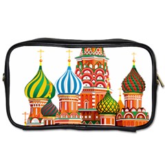 Moscow-kremlin-saint-basils-cathedral-red-square-l-vector-illustration-moscow-building Toiletries Bag (two Sides) by Jancukart