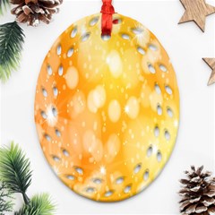 Abstract Sparkling Christmas Day Ornament (oval Filigree) by artworkshop