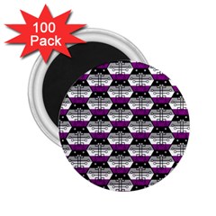 Hackers Town Void Mantis Hexagon Asexual Ace Pride Flag 2 25  Magnets (100 Pack)  by WetdryvacsLair