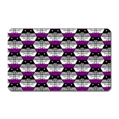 Hackers Town Void Mantis Hexagon Asexual Ace Pride Flag Magnet (rectangular) by WetdryvacsLair