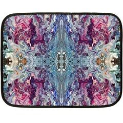 Abstract Kaleidoscope Fleece Blanket (mini) by kaleidomarblingart