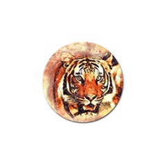 Tiger-portrait-art-abstract Golf Ball Marker (10 Pack)