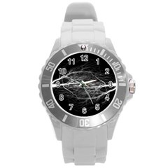 Flash-electricity-energy-current Round Plastic Sport Watch (l)