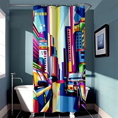 City-street-car-road-architecture Shower Curtain 36  X 72  (stall) 