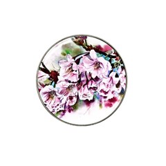 Watercolour-cherry-blossoms Hat Clip Ball Marker