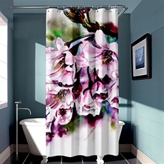 Watercolour-cherry-blossoms Shower Curtain 36  X 72  (stall) 