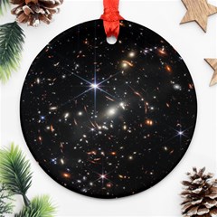 James Webb Space Telescope Deep Field Ornament (round) by PodArtist