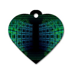 Technology-artificial-intelligence Dog Tag Heart (two Sides)