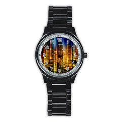 Skyline-light-rays-gloss-upgrade Stainless Steel Round Watch