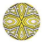 Abstract pattern geometric backgrounds  Round Filigree Ornament (Two Sides) Front