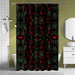 Folk Flowers Print Floral Pattern Ethnic Art Shower Curtain 48  X 72  (small)  by Eskimos