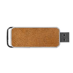 Leather Brown  Portable Usb Flash (one Side) by artworkshop