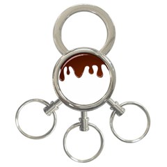 Chocolate 3-ring Key Chain by nate14shop