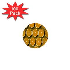 Oranges Slices  Pattern 1  Mini Buttons (100 Pack)  by artworkshop