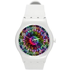 Pride Mandala Round Plastic Sport Watch (m) by MRNStudios