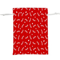 Christmas Pattern,love Red  Lightweight Drawstring Pouch (xl) by nate14shop