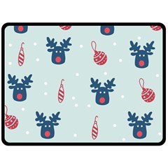 Christmas-jewelry Bell Fleece Blanket (large)  by nate14shop