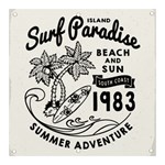 summer surf beach  Banner and Sign 3  x 3  Front