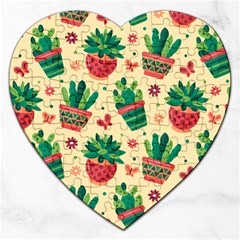 Cactus Love 5 Jigsaw Puzzle (heart)