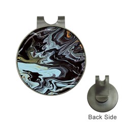 Abstract Painting Black Hat Clips With Golf Markers