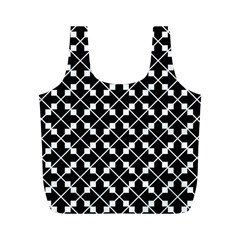 Abstract-black Full Print Recycle Bag (m) by nateshop