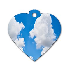 Cloudy Dog Tag Heart (one Side) by nateshop