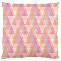 Pattern Triangle Pink Standard Flano Cushion Case (one Side) by nateshop