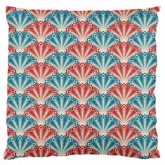 Seamless-patter-peacock Large Cushion Case (one Side) by nateshop