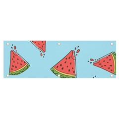 Watermelon-blue Banner And Sign 6  X 2 