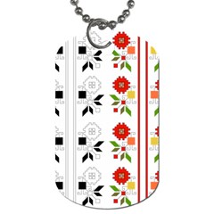 Vectors Bulgarian Folk Art Folk Art Dog Tag (one Side) by Sapixe