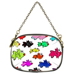 Fish Fishes Marine Life Swimming Water Chain Purse (two Sides) by Sapixe