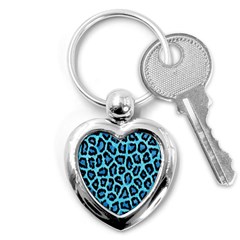 Paper-blue-tiger Key Chain (heart)