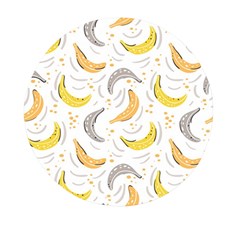 Seamless Stylish Pattern-with-fresh-yellow-bananas-background Mini Round Pill Box (pack Of 3) by Wegoenart