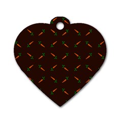 Carrots Dog Tag Heart (two Sides)