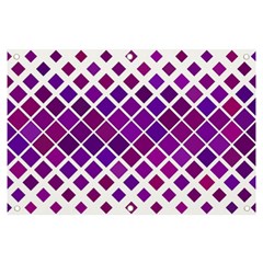 Pattern-box Purple White Banner And Sign 6  X 4  by nateshop