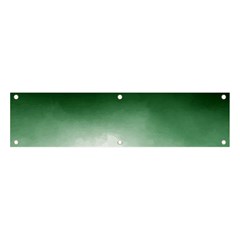 Watercolor-green White Banner And Sign 4  X 1 