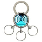 Space Ship Sci Fi Fantasy Science 3-Ring Key Chain Front