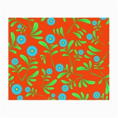 Background-texture-seamless-flowers Small Glasses Cloth (2 Sides)