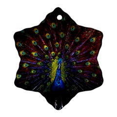 Beautiful Peacock Feather Ornament (snowflake) by Jancukart