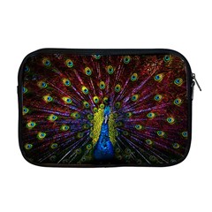 Beautiful Peacock Feather Apple Macbook Pro 17  Zipper Case by Jancukart