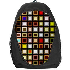 Squares-colorful-texture-modern-art Backpack Bag