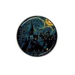 Cartoon Starry Night Vincent Van Gofh Hat Clip Ball Marker by Jancukart