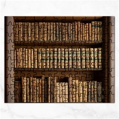 Books Bookcase Old Books Historical Rectangular Jigsaw Puzzl by Amaryn4rt