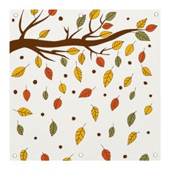 Autumn Isolated Blade Branch Banner And Sign 3  X 3 