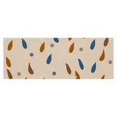 Raindrops Water Drops Pattern Banner And Sign 8  X 3 