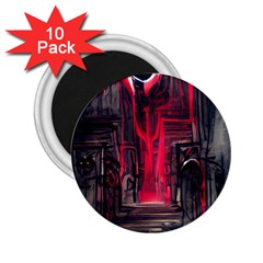 Stranger Things Fantasy Dark  Red 2 25  Magnets (10 Pack)  by Amaryn4rt