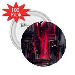 Stranger Things Fantasy Dark  Red 2 25  Buttons (100 Pack)  by Amaryn4rt