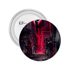 Stranger Things Fantasy Dark  Red 2 25  Buttons by Amaryn4rt